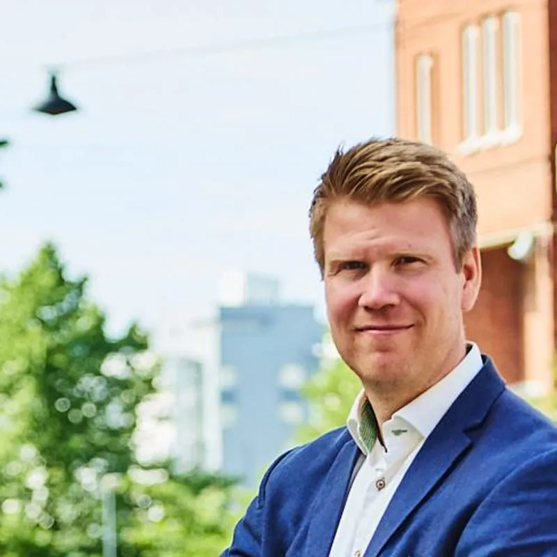 Portrait of Matias Koski, CEO of Sensible 4